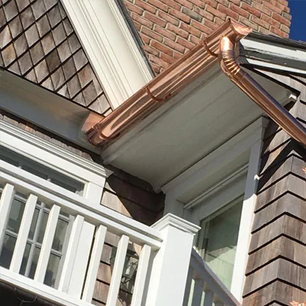 copper gutter installation Commack ny